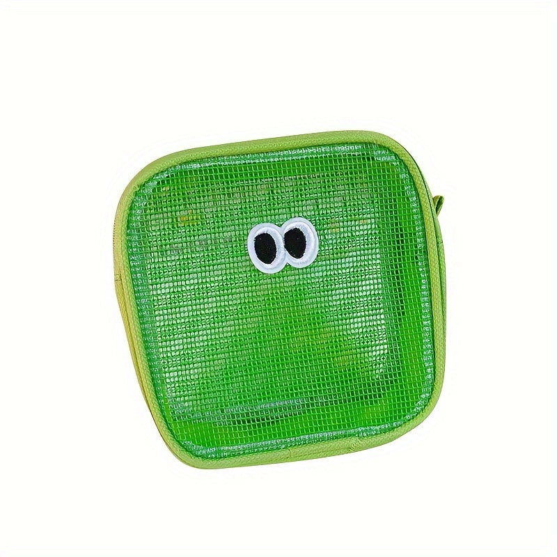 Large Eye Mesh Makeup Bag Travel Toiletry Bag Cosmetic Storage