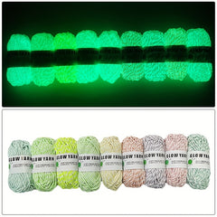 Glowing Luminous Macrame Cord For DIY Hand Knitting Yarn 50g