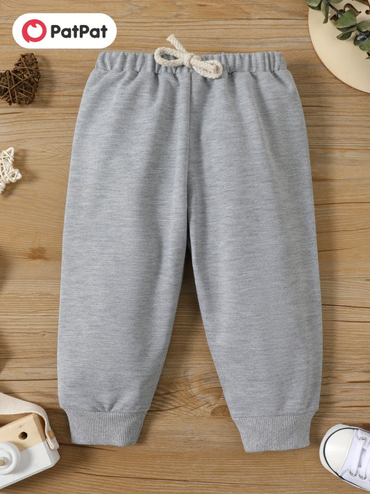 Baby s Elastic Waist Sweatpants Joggers Pants Child s Comfy Trousers