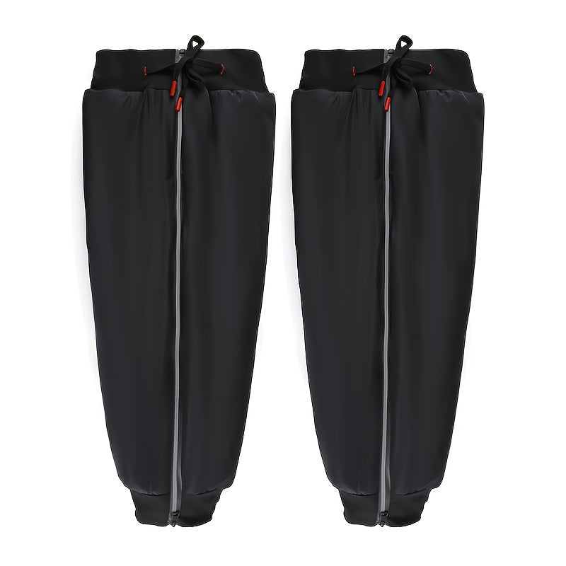 Reflective Winter Knee Pads Waterproof Thickened Memory Cloth Poly Fleece
