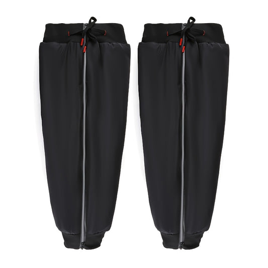 Reflective Winter Knee Pads Waterproof Thickened Memory Cloth Poly Fleece
