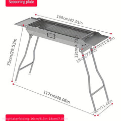 Large BBQ Grill Folding Portable Grill Outdoor Tool