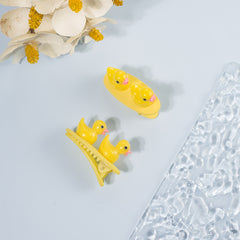 Cute Yellow Duck Hair Clip Cartoon Animal Hair Accessory