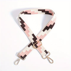 Colorful Geometric Pattern Bag Strap Lightweight Adjustable Travel Accessory