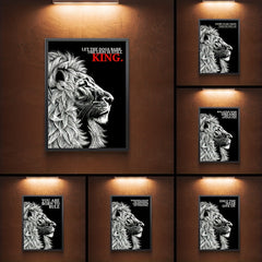Lion and Quote Wall Stickers for Kids Room Decor