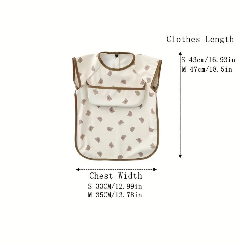 Waterproof Baby Bib with Pocket Soft Anti Dirty Feeding Bib