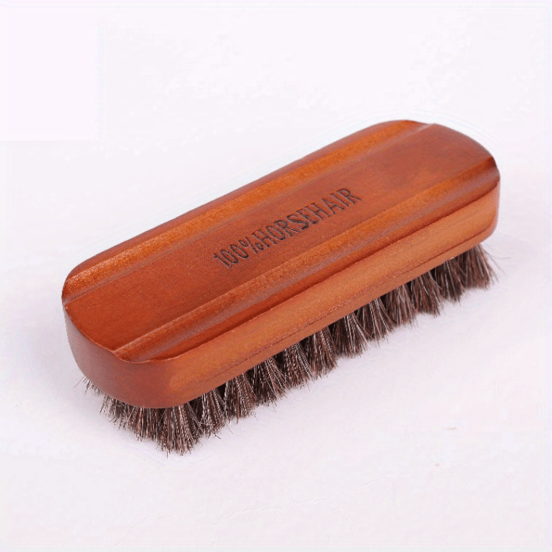 Car Wash Brush Horsehair Wooden Brush for Detailing Polishing Buffing Cleaning