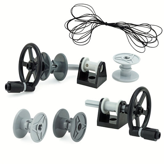 DIY Building Blocks Coiling Rope String Cord Reel Drum Parts Toy