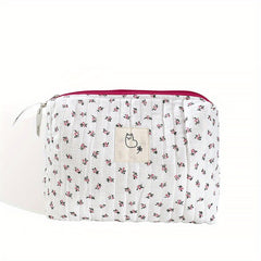 Floral Quilted Diaper Bag Mommy Bag Cosmetic Bag Storage Bag