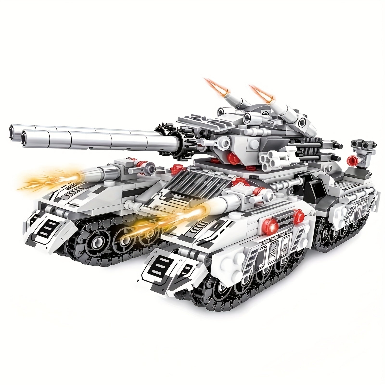 1628pcs Military Tank 8 in 1 Assembly Model High Difficulty Study Room Decor