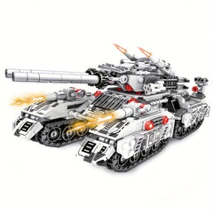1628pcs Military Tank 8 in 1 Assembly Model High Difficulty Study Room Decor