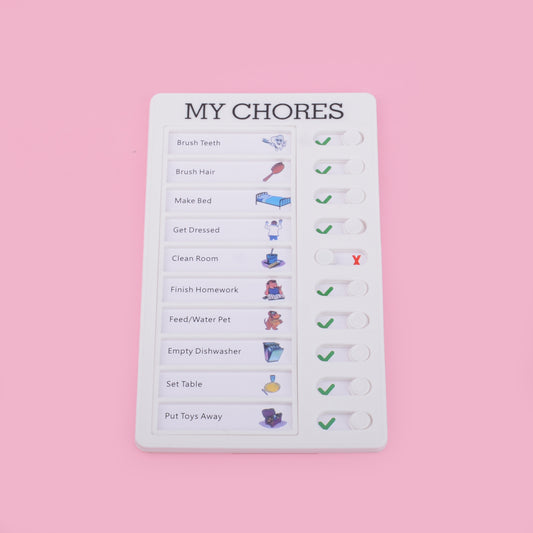 Self Discipline Chart & Personal Planning Board for Students