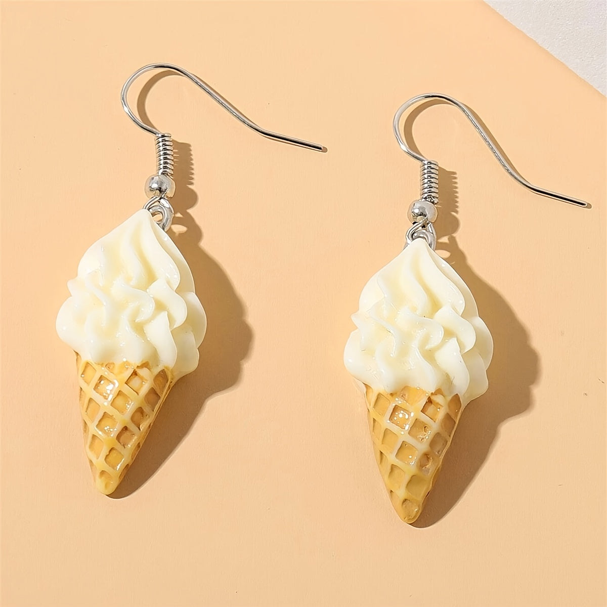 Ice Cream Resin Drop Dangle Earrings Food Accessories For Women