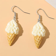 Ice Cream Resin Drop Dangle Earrings Food Accessories For Women