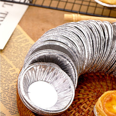 100pcs Baking Foil Cupcake Egg Tart Mold Cups