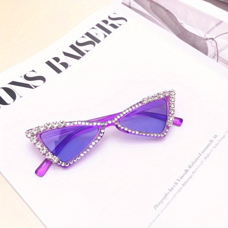 Girl's Triangle Rhinestone Sunglasses UV Protection
