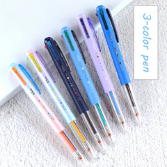 6pcs Retractable Gel Ink Pens 0.5mm 8 Colors for Journaling Note Taking
