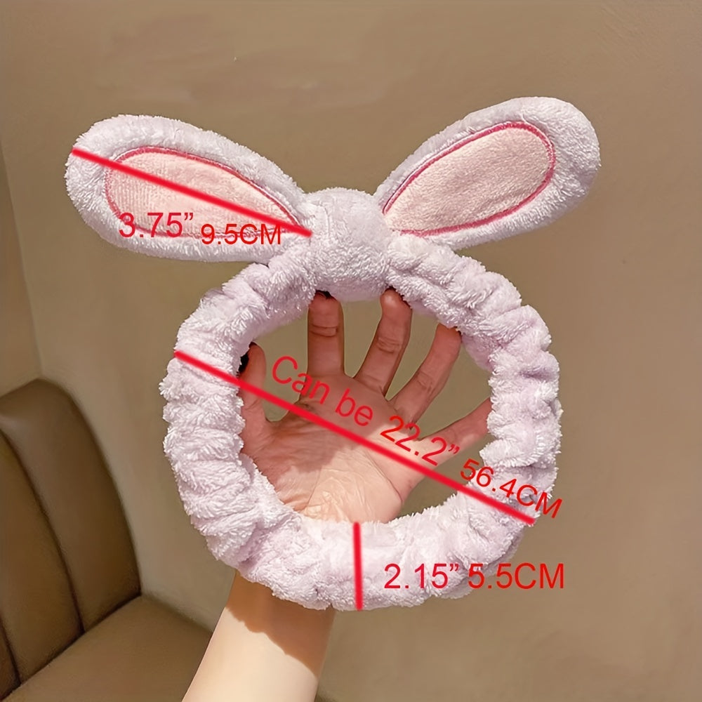 Fluffy Makeup Headband Coral Fleece Hair Band
