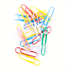 50mm Coated Paper Clips Assorted Colors - Pack of 25
