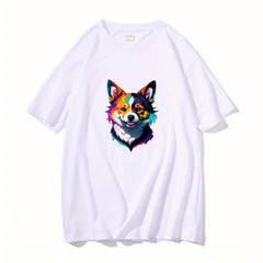 Hand painted Dog Heat Transfer Film for Men