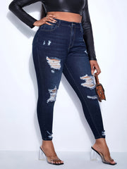  Ripped High Rise Skinny Jeans