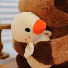 Capybara Plush Toy & Duck Stuffed Animal Brown