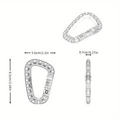 Plastic Steel Quick Release Key D Buckle Quick Clip