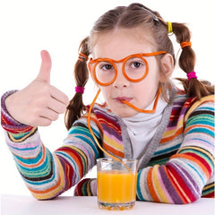 1pc Novelty Reusable Straw Glasses For Teens Party Birthday
