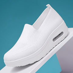 Women's Mesh Sneakers Casual Wedge Heel Shoes Lightweight Heightening Shoes