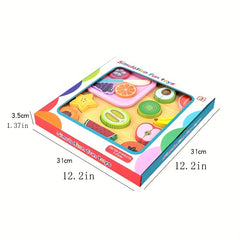 Baby Wooden Building Blocks Fruit Vegetable Cognition Puzzle Toys