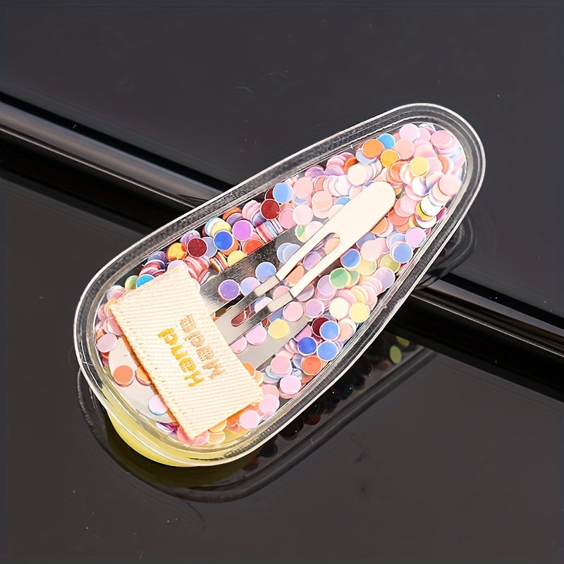 Colorful Sequin Fruit Hair Clips for Baby Girls