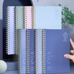 4pcs set A5 Coil Notebook Thickened Notepad Journal Spiral Coil Notebook
