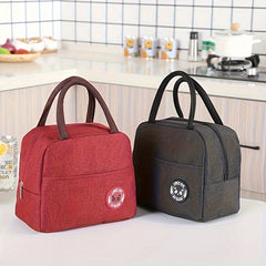 Insulated Animal Print Oxford Fabric Leakproof Multiple Compartments Lunch Bag