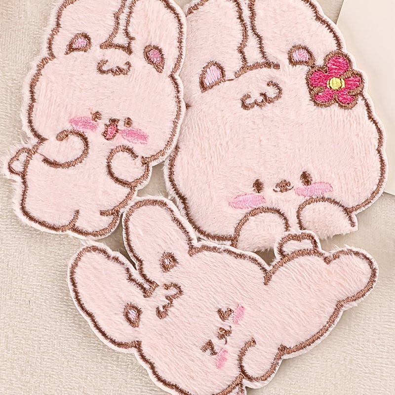 5pcs Rabbit Iron on Patch Clothes Bag Shoe Decor