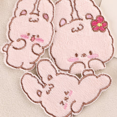5pcs Rabbit Iron on Patch Clothes Bag Shoe Decor