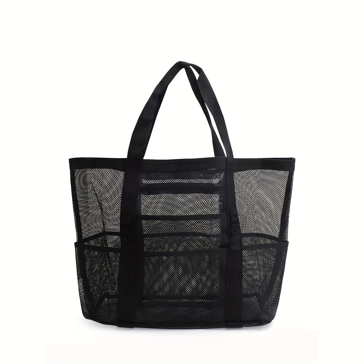 Large Capacity Beach Bag Mesh Clear Lightweight Storage Bag
