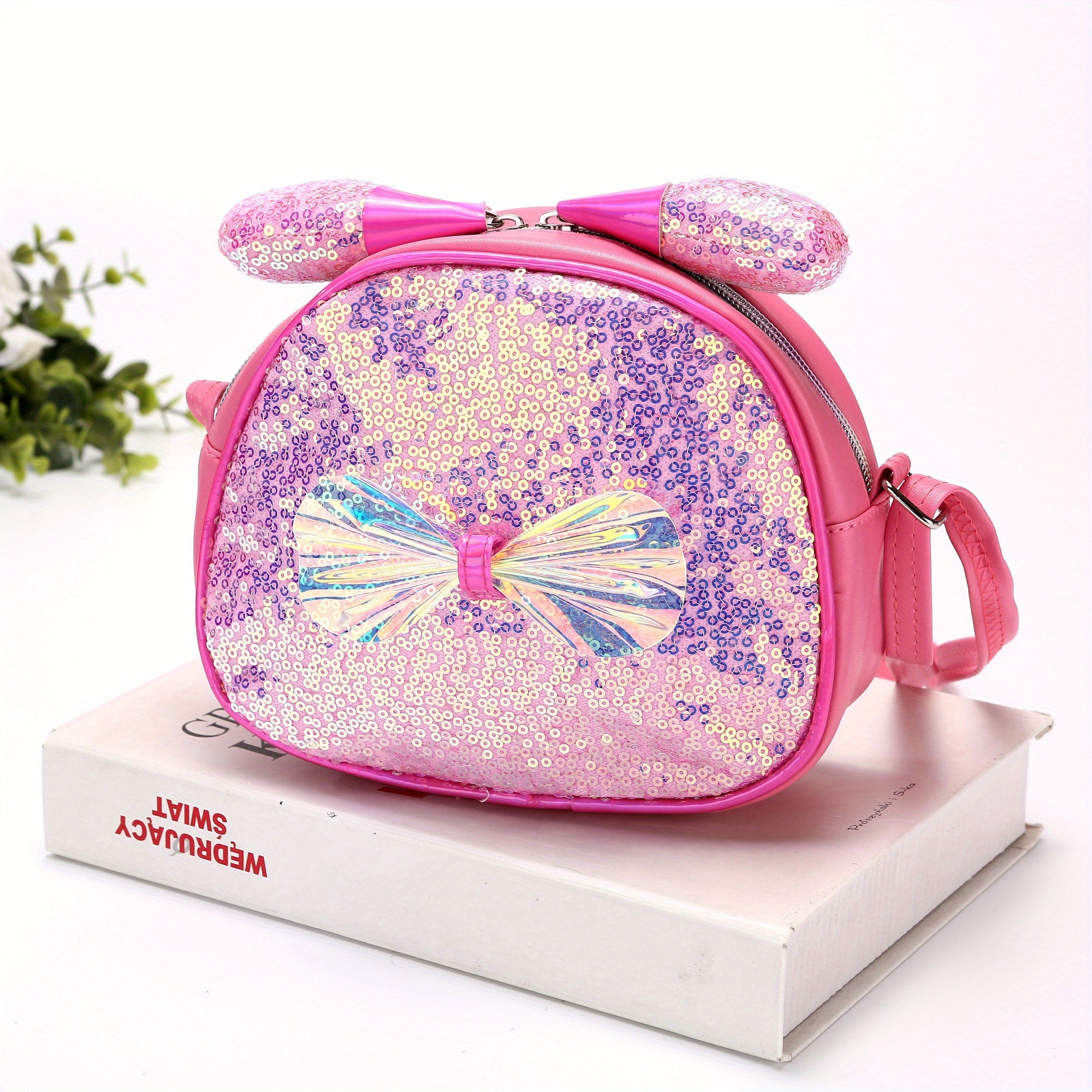 Kids Sequin Bow Crossbody Bag for Girls