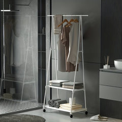 Triangular Coat Rack Pulley Version 2 Layer Rolling Coat Rack