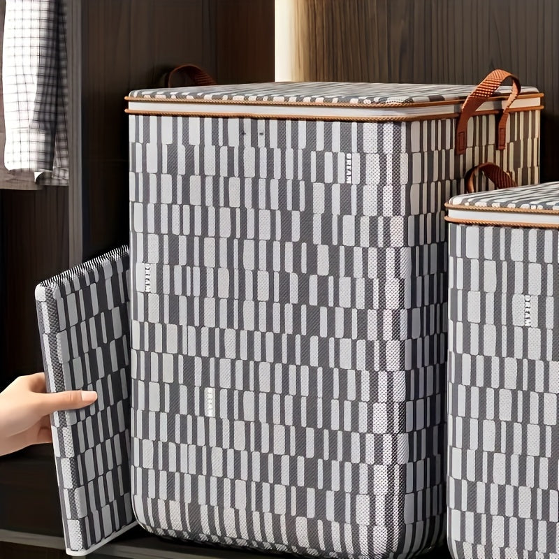 Geometric Pattern Storage Bag Large Capacity Organizer