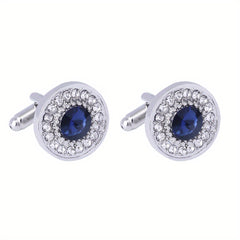 Artificial Diamond Crystal Cufflinks French Cuff