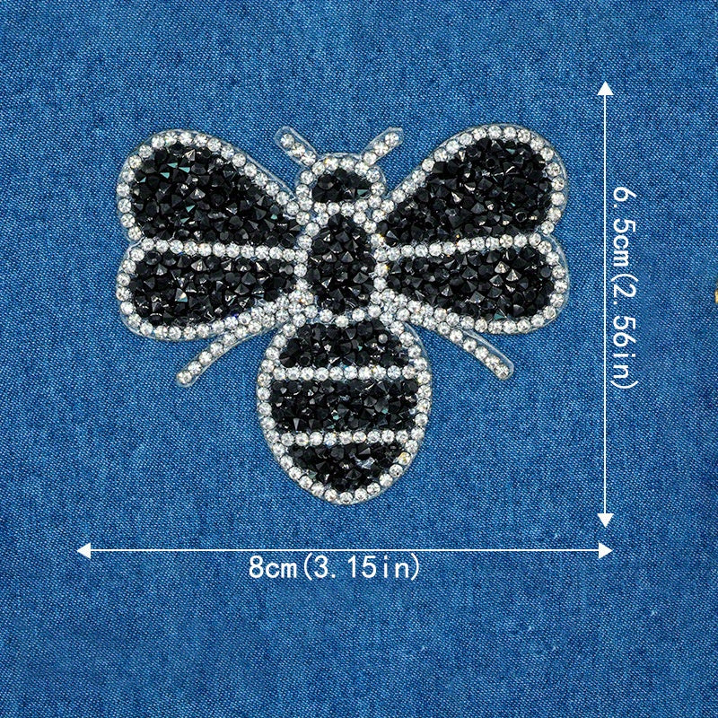 Bee Hot Melt Glue Mesh Drill Cloth Sticker Patch