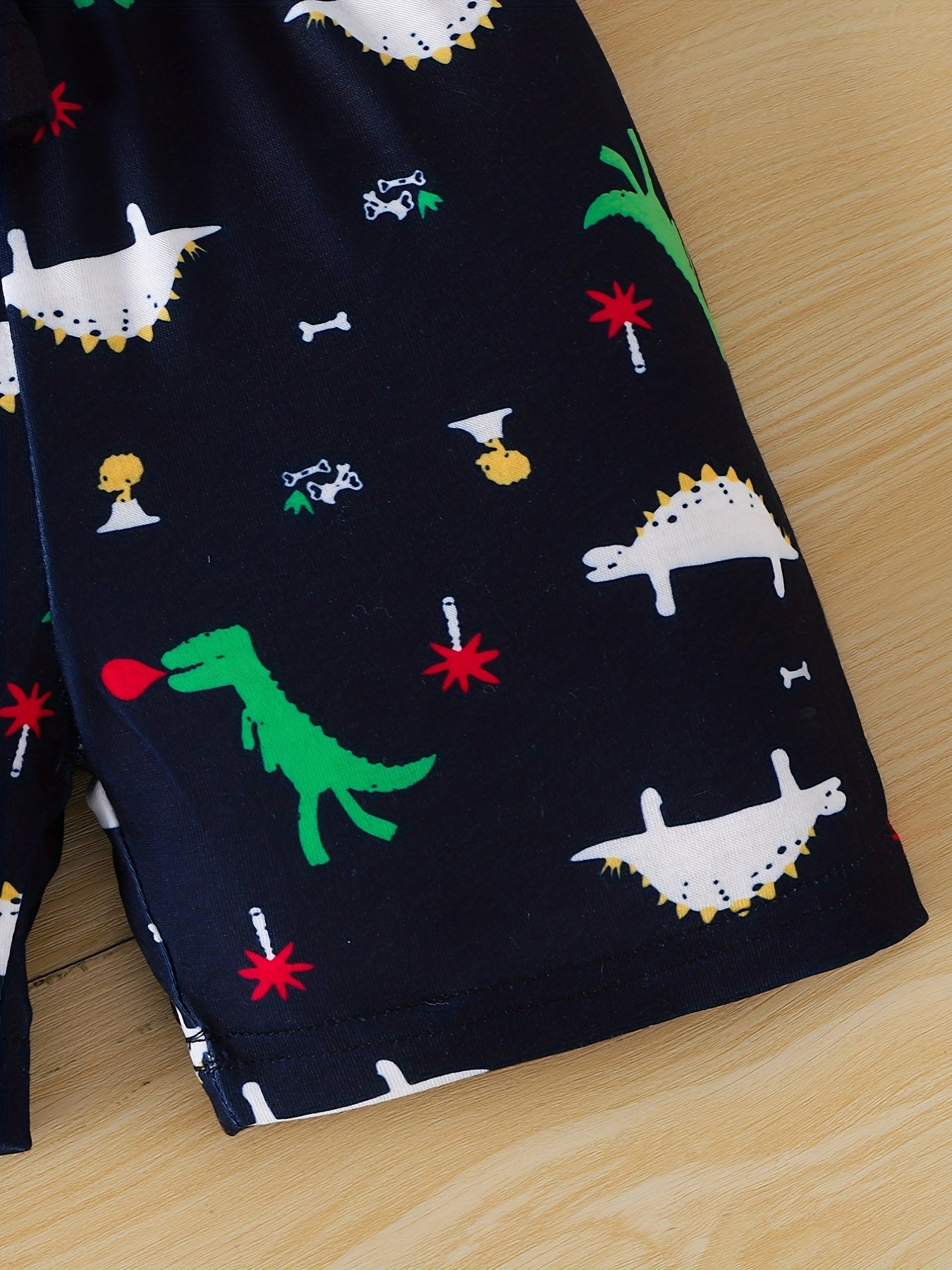 Boys Dinosaur Graphic Tank Top & Shorts Set for Summer
