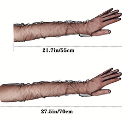 Vintage Mesh Gloves Thin Short Breathable Wedding Bridal Accessories
