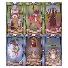 Hedgehog Tarot Cards & Guide for Family Outdoor Camping Activities