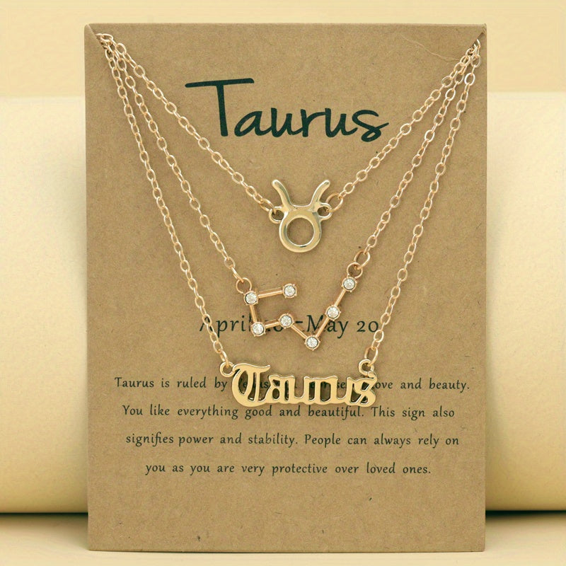 Zodiac Symbols Thin Chain Anklet Friendship Bracelet Gift For Women