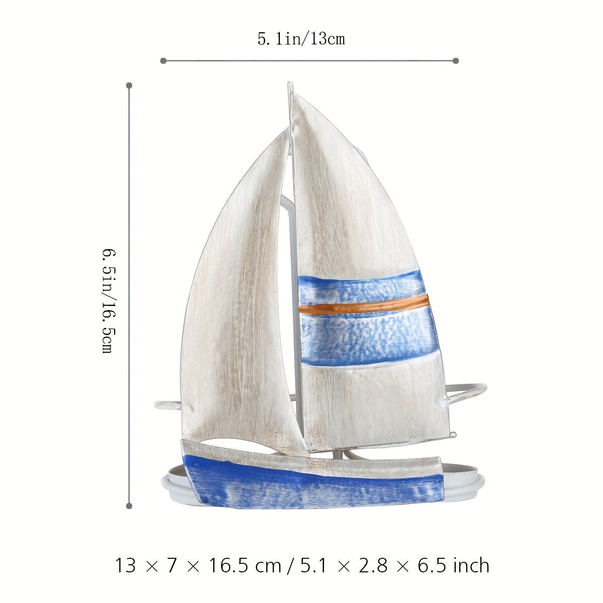 Sailboat Seasoning Bottle Holder & Pepper Bottle Storage Iron Organizer