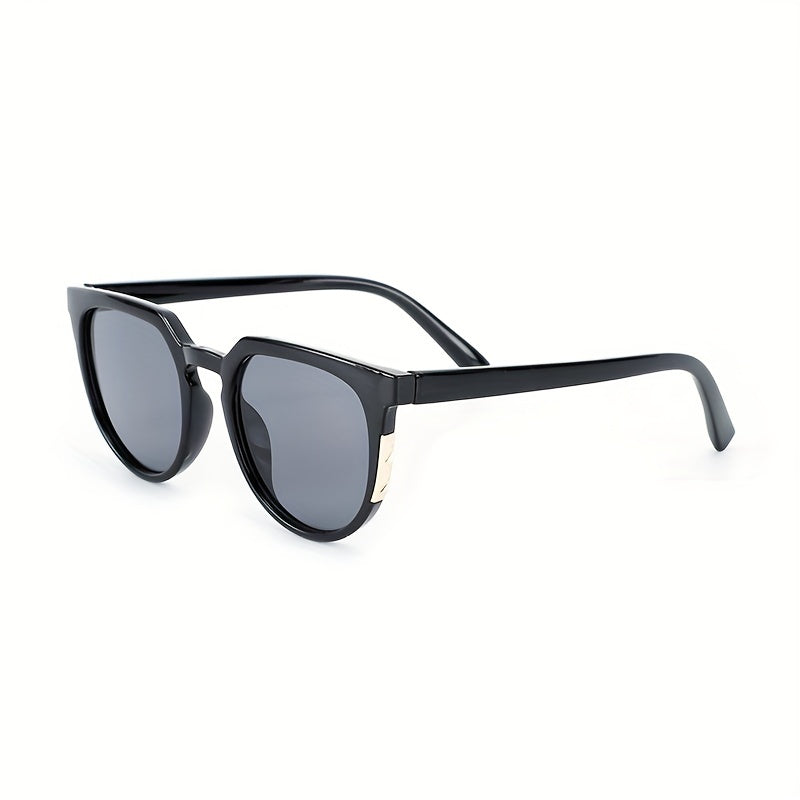 Round Sunglasses Gradient Metal Decor Sun Shades UV400