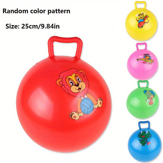 Jump Bounce Ball with Handle Toddler Toy Kids Ball Handle Party Ride & Bounce