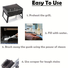 1pc Grill Brush BBQ Grill Cleaning Brush Barbecue Tool
