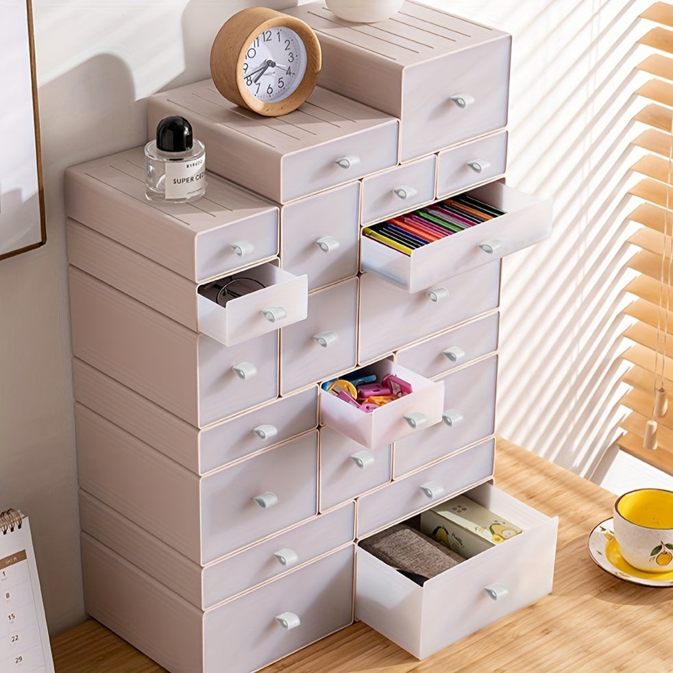 Plastic Desktop Organizer Box for DIY - Ideal for Dorms and Offices
